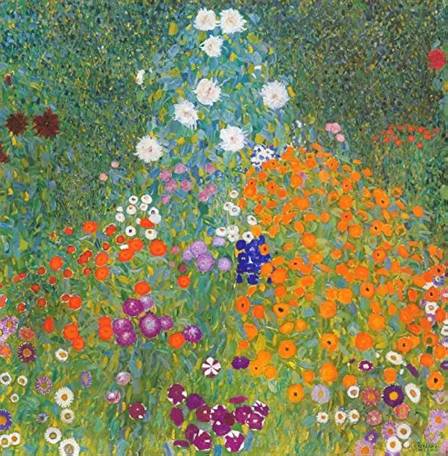 Jardin de fleurs - Gustav Klimt - Alpha Reproduction