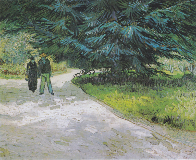 คู่รักในสวนอาร์ลส์ - สวนของกวี III - Vincent van Gogh