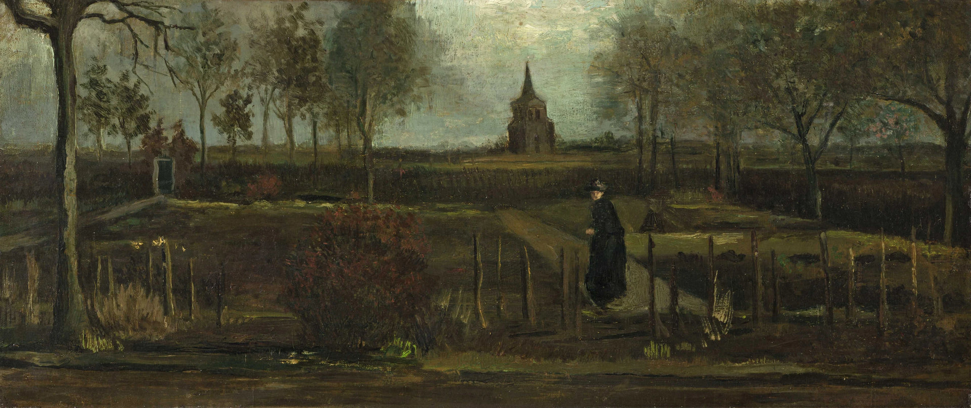 Jardin du presbytère de Nuenen au printemps F185 JH484 — Vincent van Gogh