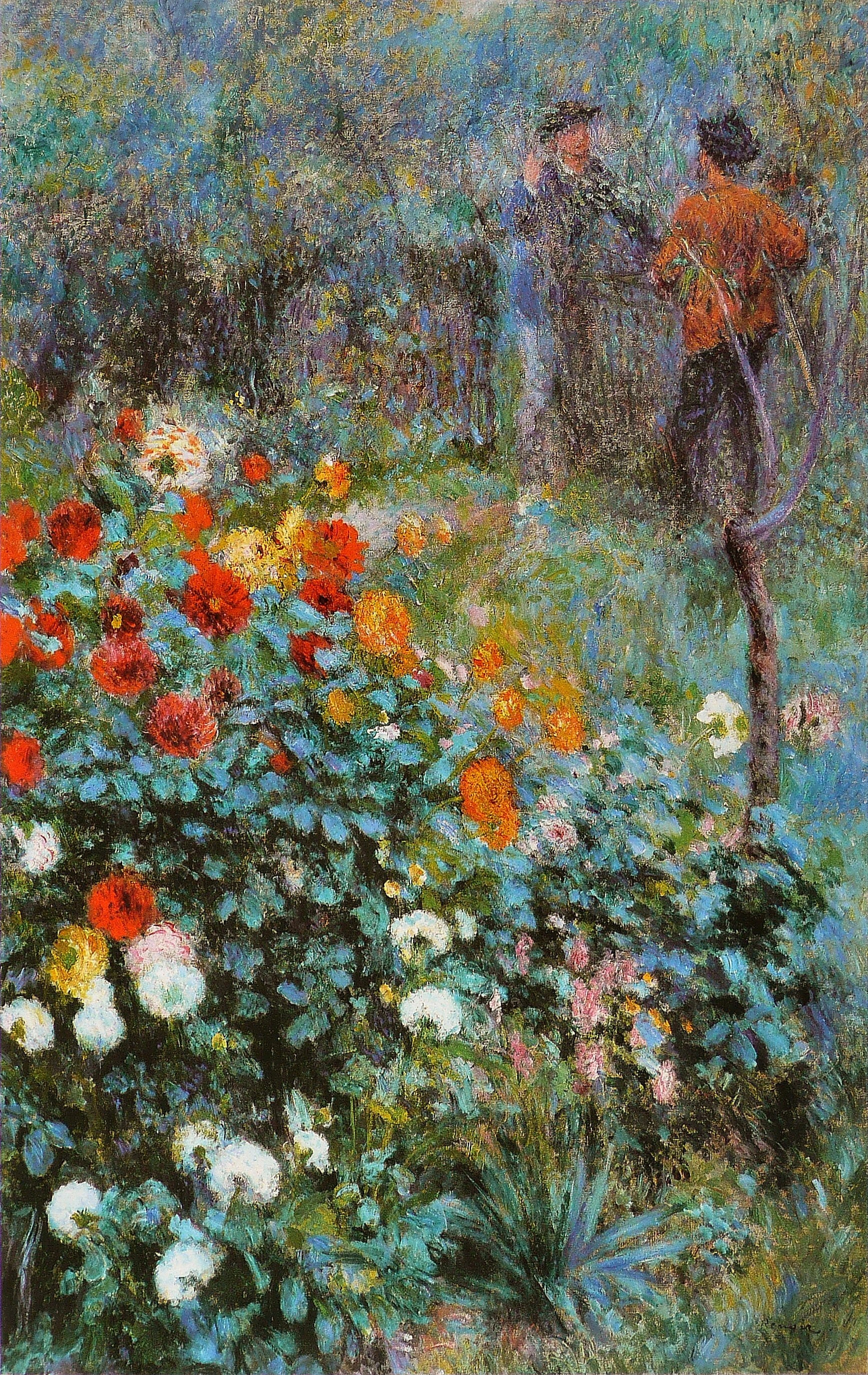 Le Jardin de la rue Cortot à Montmartre, grand paysage peint par Renoir en 1876