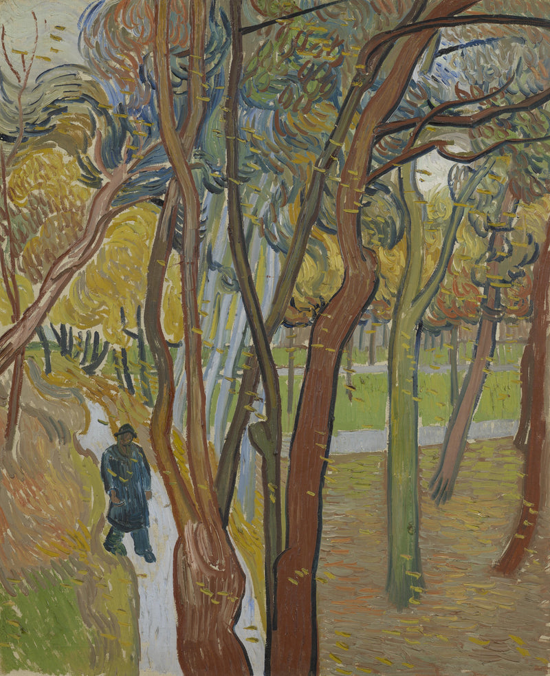 สวนของโรงพยาบาลเซนต์พอล (« ใบไม้ร่วง ») - Vincent van Gogh