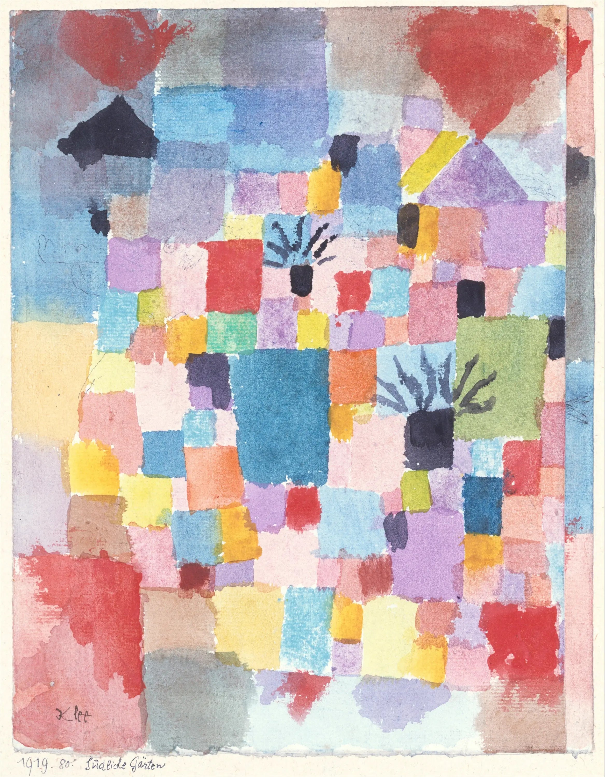 Jardins du Sud - Paul Klee image 1 reproduction artisanale de tableau