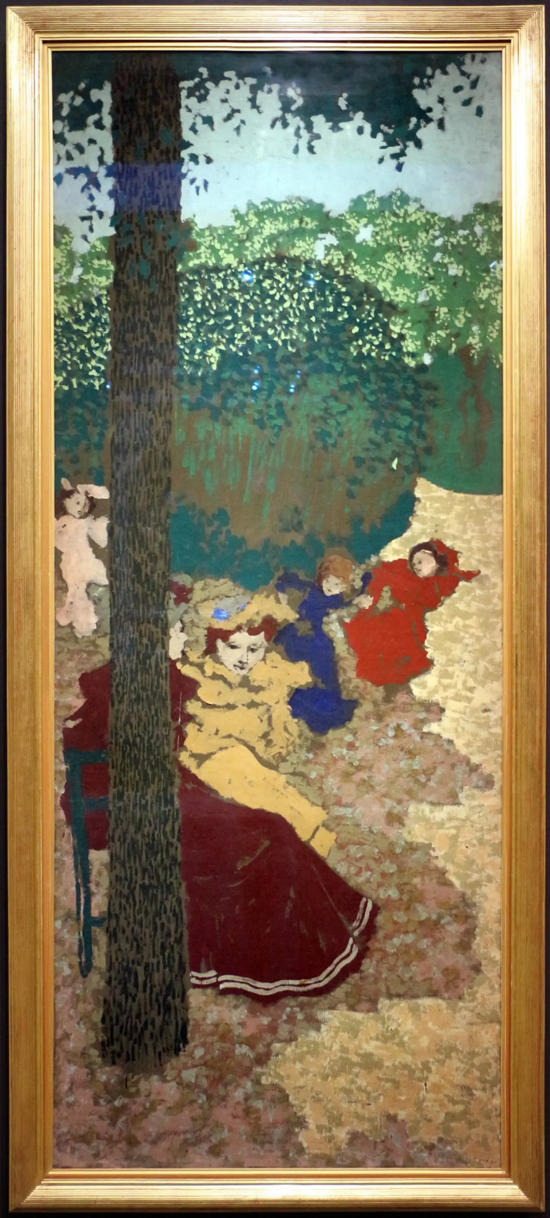 สวนสาธารณะ: เด็กหญิงเล่น - Édouard Vuillard