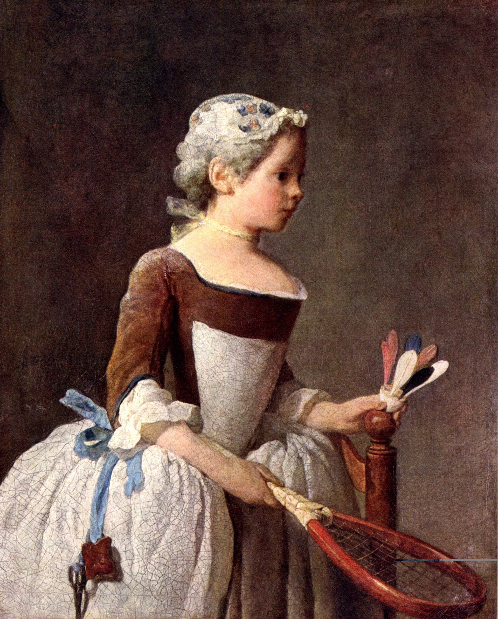 La Petite Fille au volant - Jean Siméon Chardin