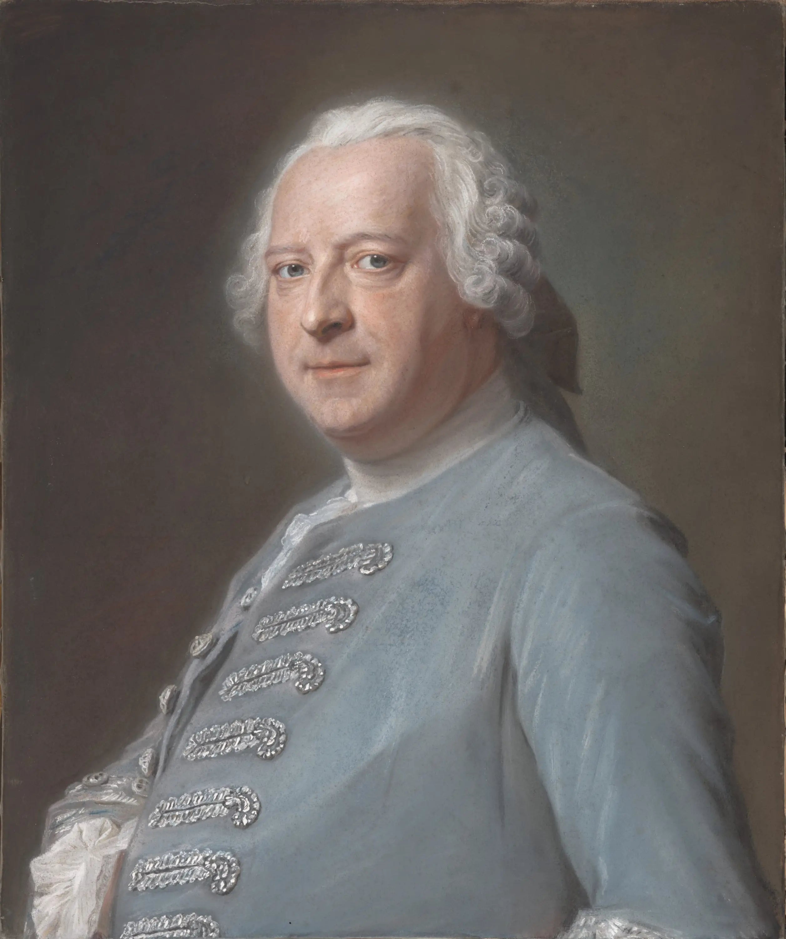 Jean-Charles Garnier d'Isle (1697-1755) - Maurice-Quentin de La Tour image 1 copie peinte à la main à l’huile
