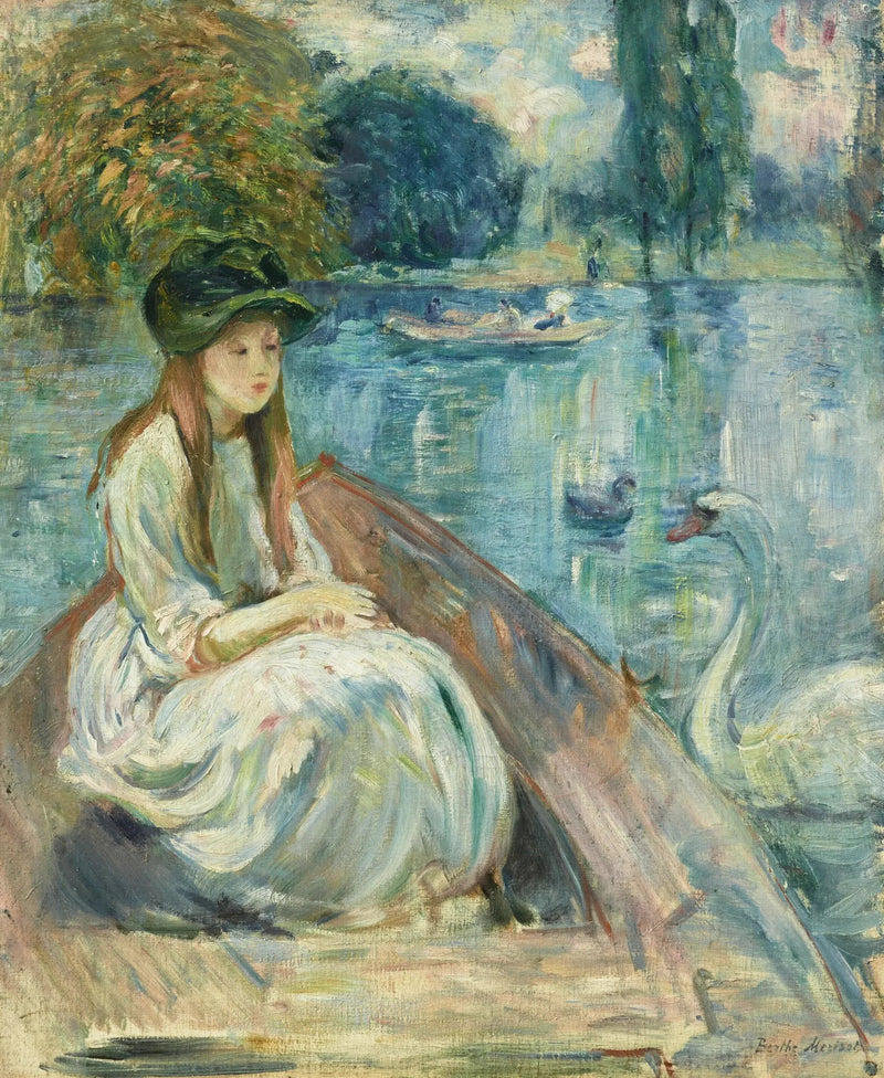 Jeanne Fourmanoir sur le lac - Berthe Morisot
