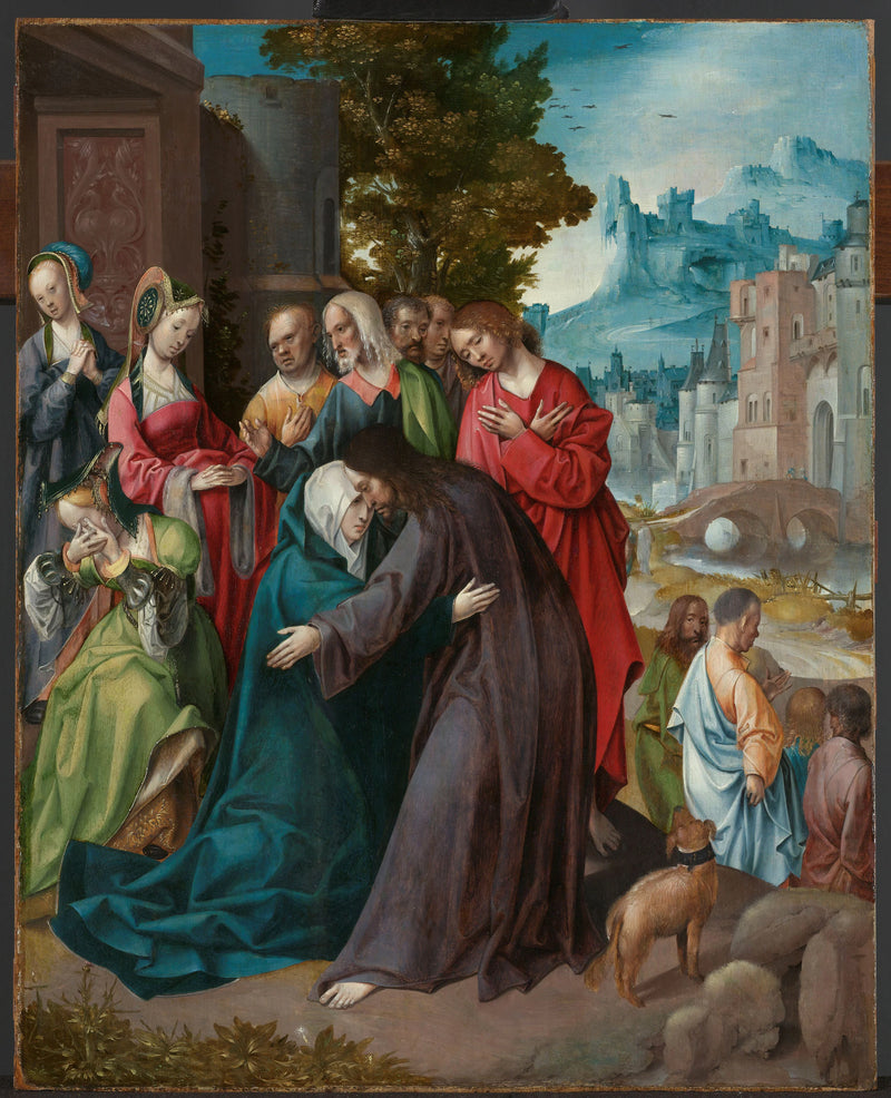 Jésus dit au revoir à Marie - Cornelis Engebrechtsz