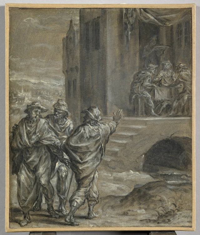 Jésus et les disciples d'Emmaüs - Dirck Barendsz.