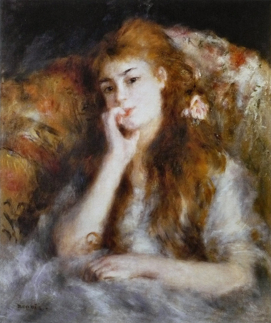 หญิงสาวนั่ง - ปิแอร์-ออฌ ส Renoir