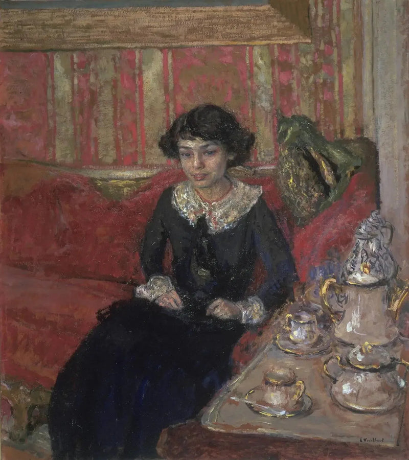 หญิงสาวในห้องภายใน - Édouard Vuillard