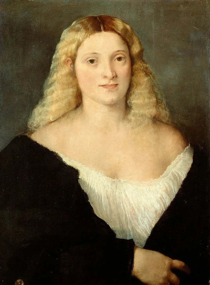 หญิงสาวในชุดดำ - Titian