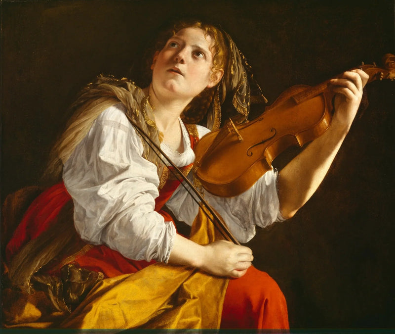 หญิงสาวเล่นไวโอลิน - Orazio Gentileschi