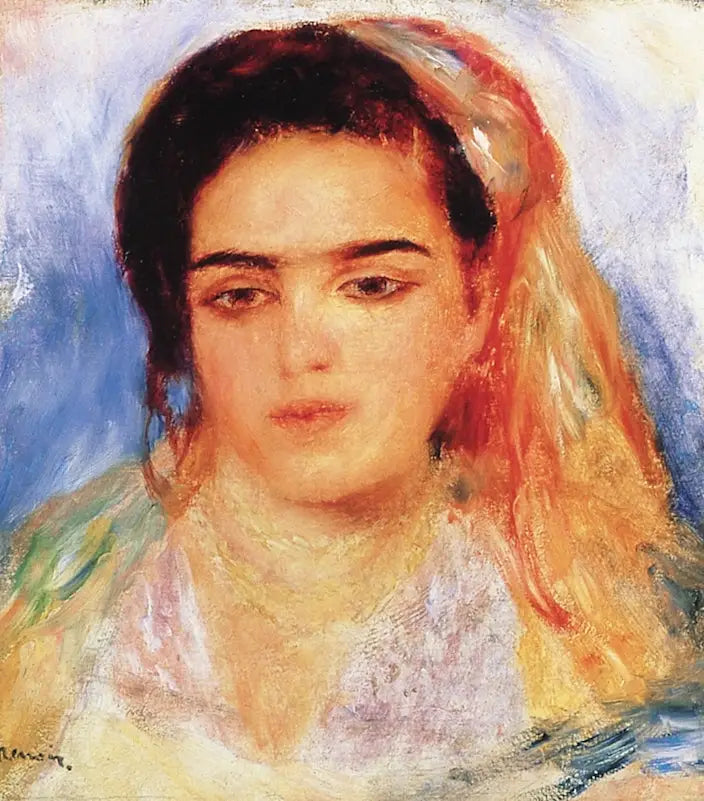 Jeune fille algérienne - Pierre-Auguste Renoir image 1 reproduction artisanale de tableau