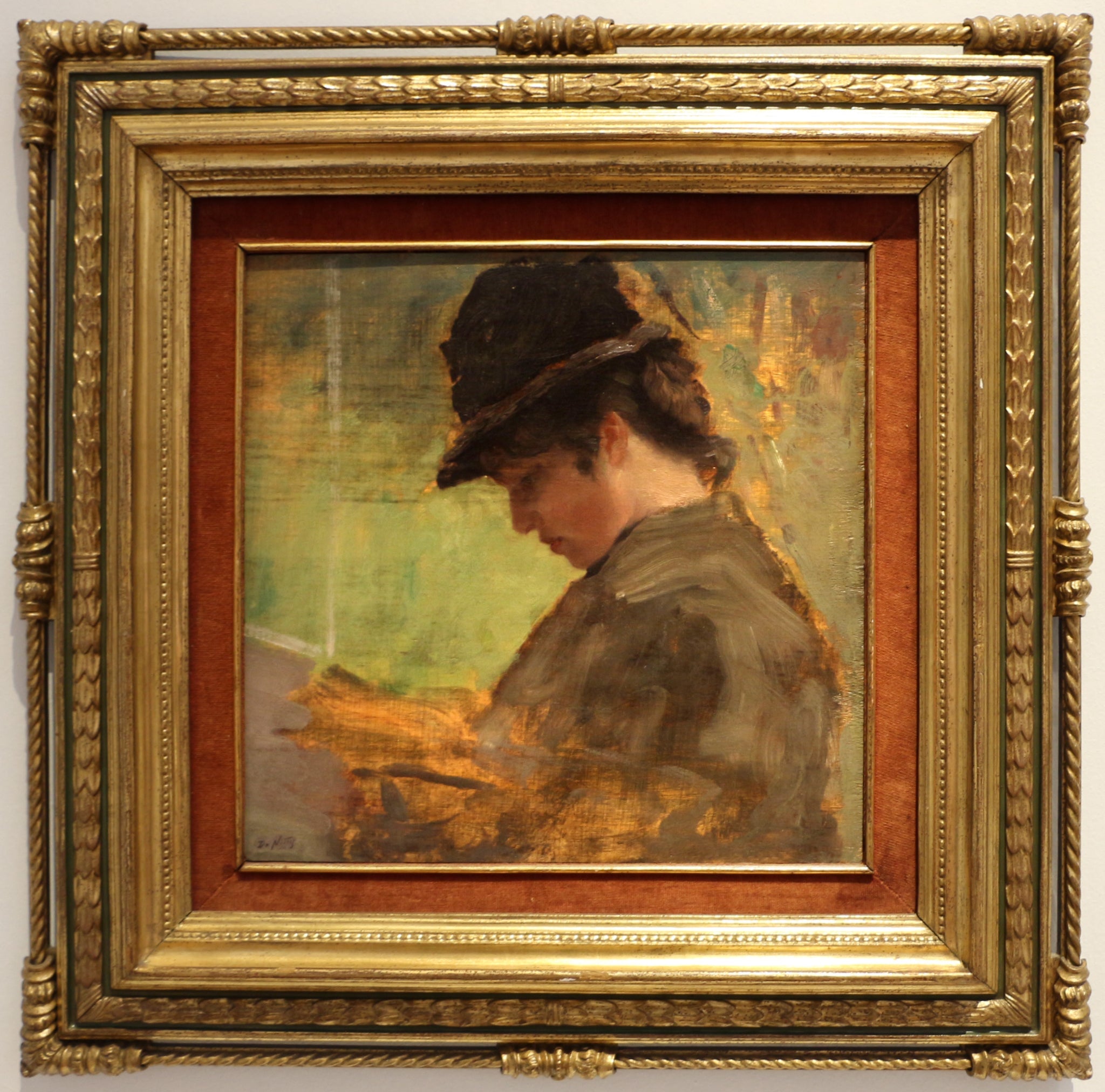 Jeune fille anglaise - Giuseppe De Nittis image 1 reproduction artisanale de tableau