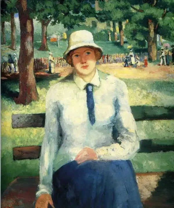 Jeune fille au chômage (fille rousse) - Kazimir Malevich image 1 reproduction d’œuvre d’art à l’huile