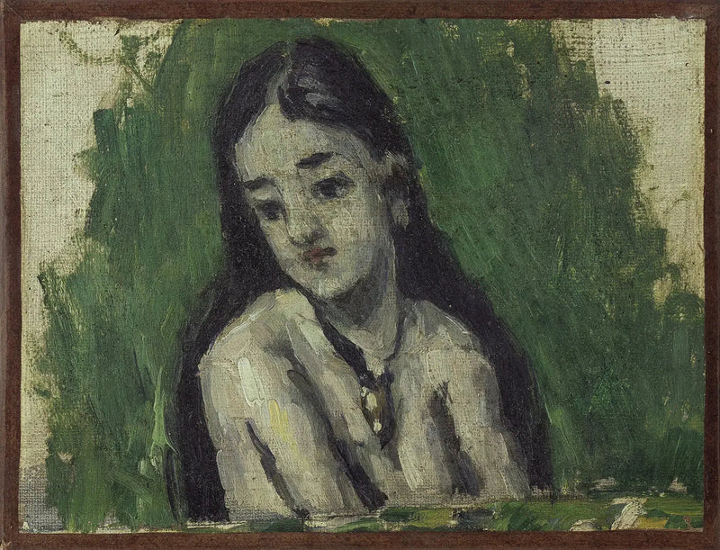 เด็กสาวผมปล่อย - Paul Cézanne