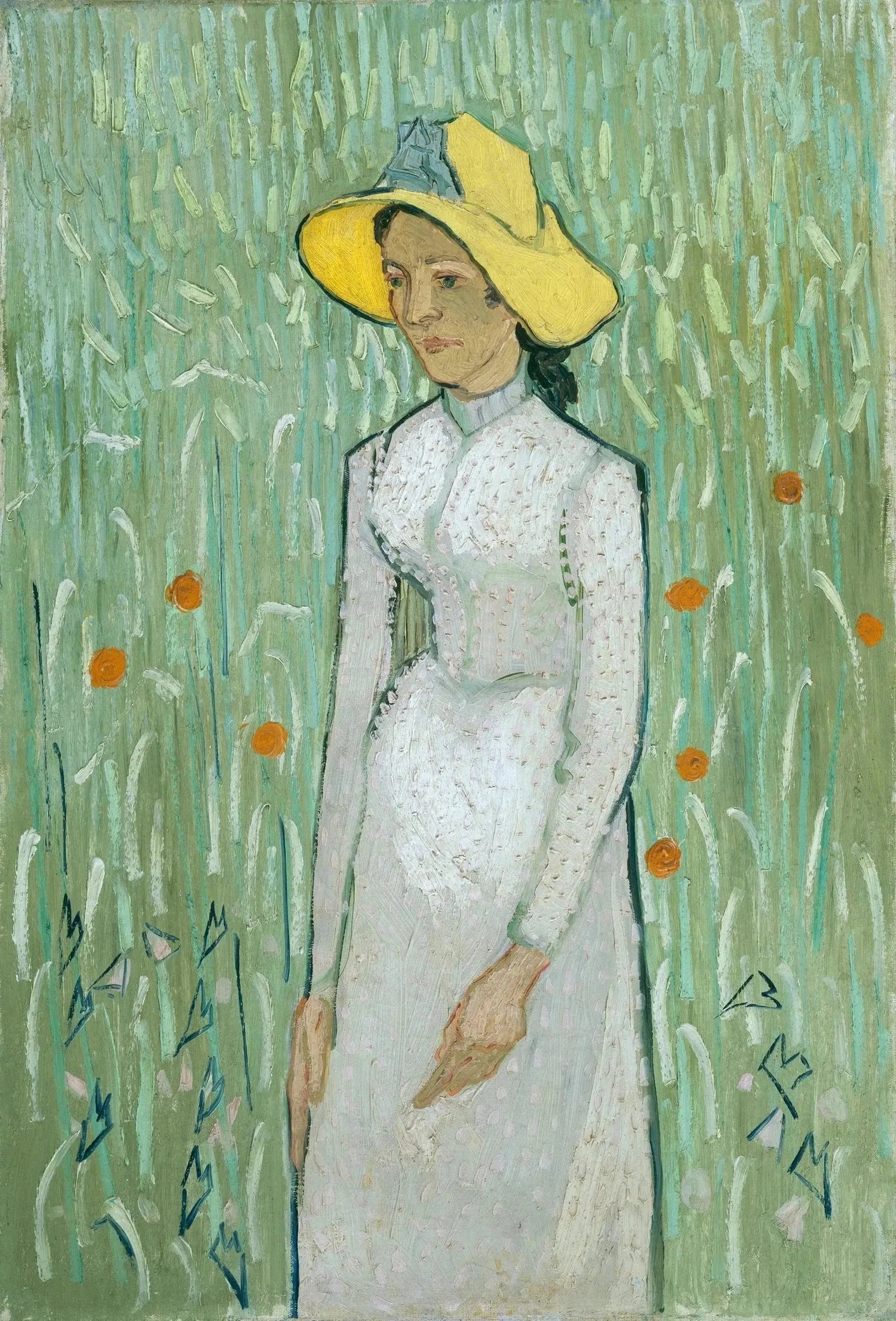 Jeune Fille en blanc de Vincent van Gogh, National Gallery of Art, 1963.10.30