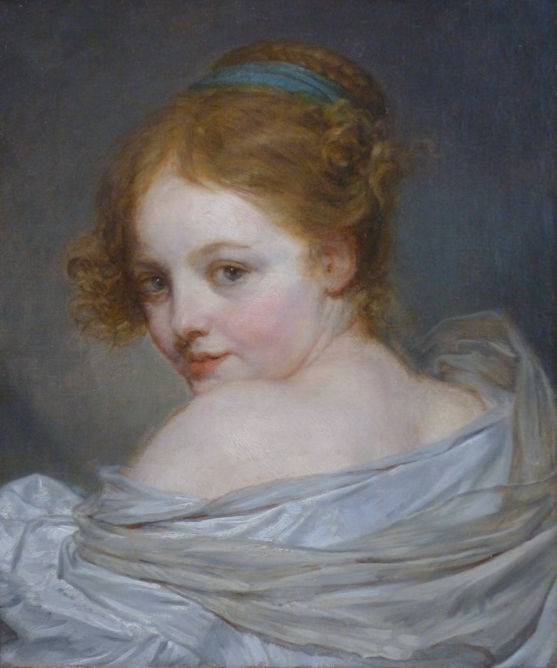 สาววัยรุ่นจากด้านหลัง - Jean-Baptiste Greuze