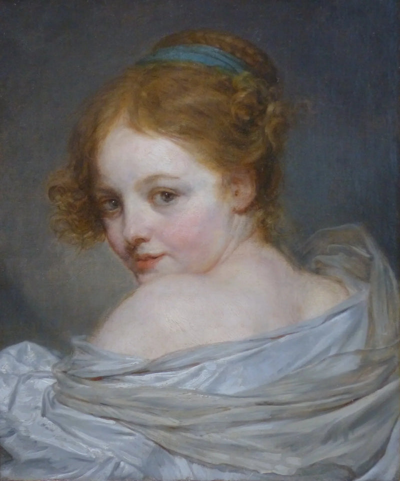 สาววัยรุ่นจากด้านหลัง - Jean-Baptiste Greuze