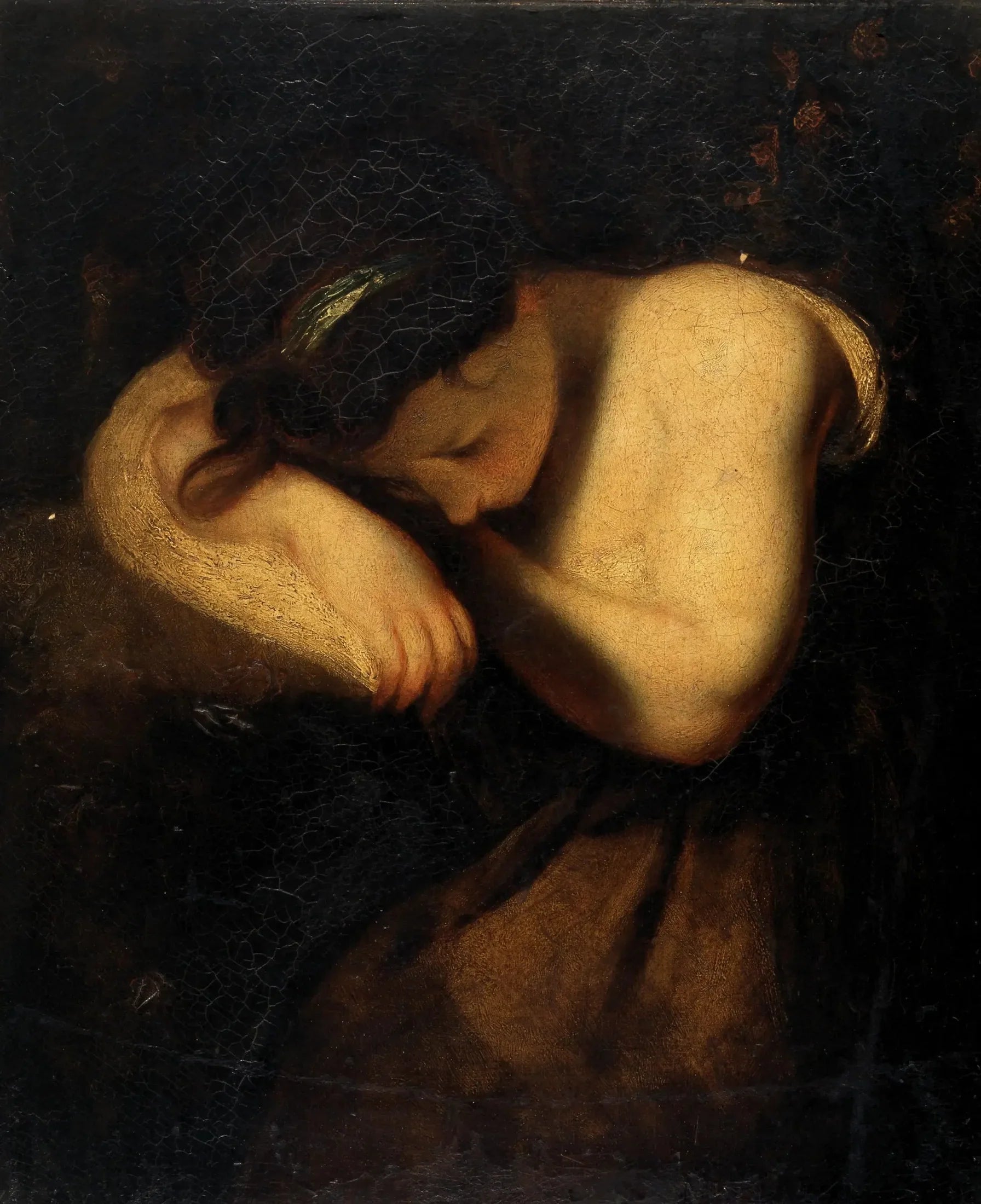 Jeune fille endormie - Joshua Reynolds image 1 tableau peint à l’huile sur toile