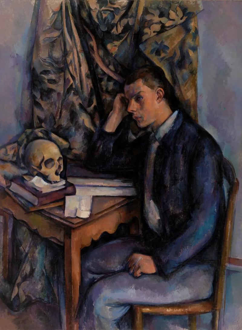 ชายหนุ่มกับหัวกะโหลก - Paul Cézanne