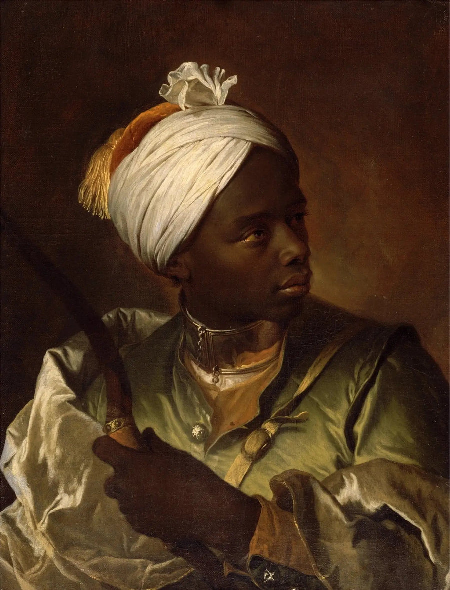 หนุ่มผิวดำถือคันธนู - Hyacinthe Rigaud