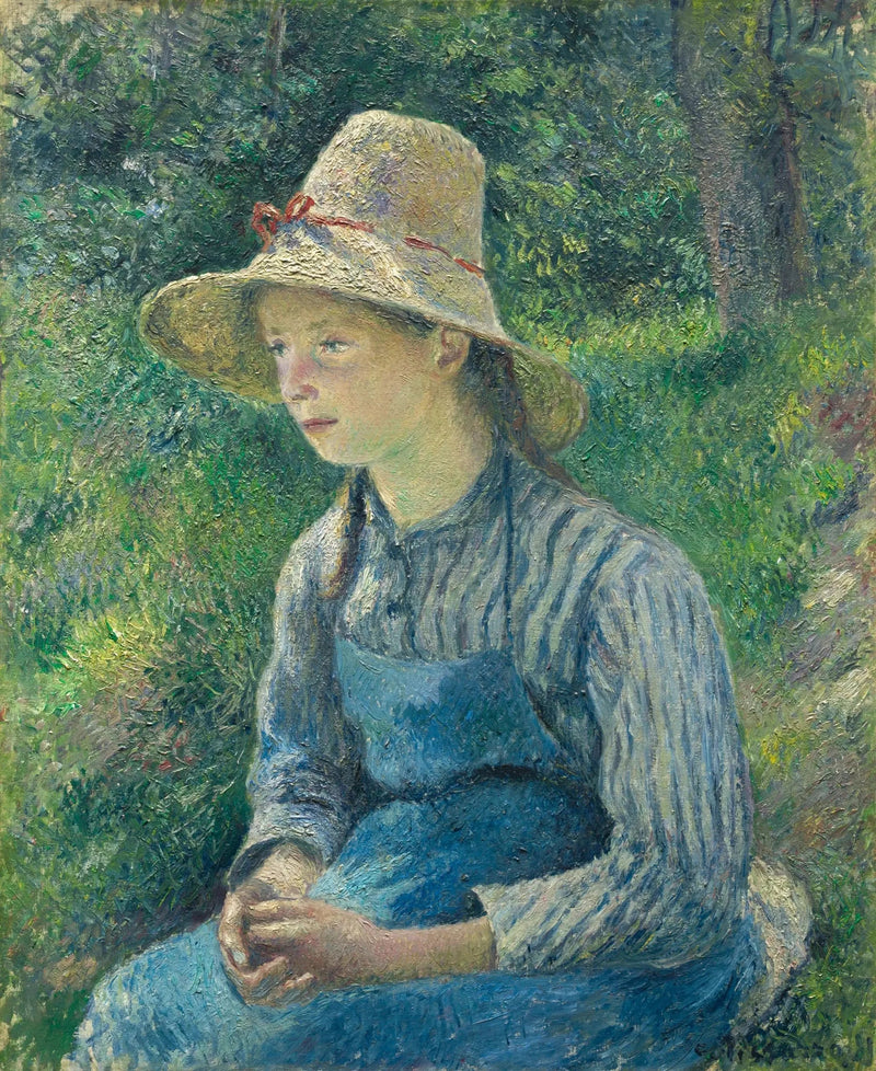 ชาวนาสาวในหมวกฟาง - คาเมอิล ปิซซาร์โร