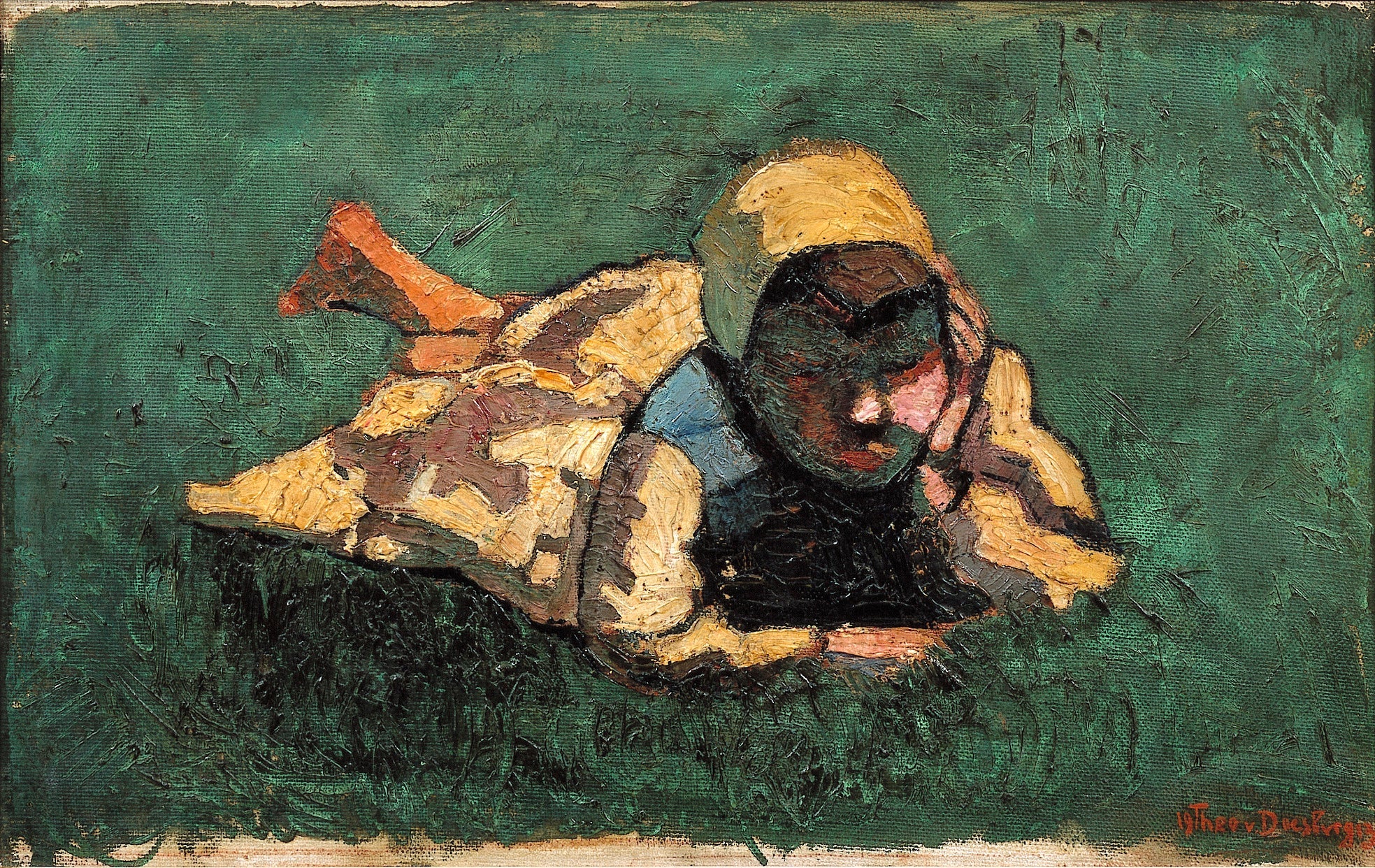 jeune paysanne néerlandaise - Theo van Doesburg image 1 reproduction réalisée par Alpha Reproduction