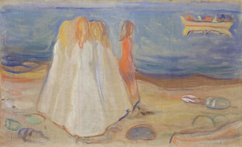 สาวสาวบนชายหาด (Frise Reinhardt) - Edvard Munch