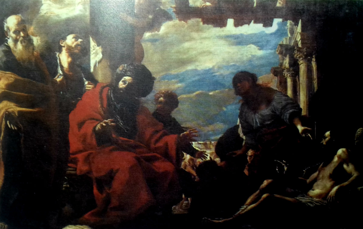 Job et ses amis - Mattia Preti image 1 tableau peint à l’huile sur toile