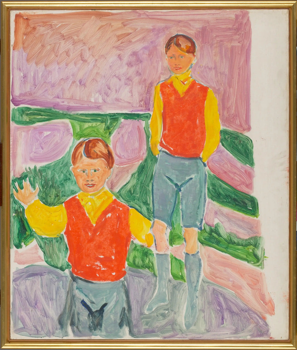Johan Martin et Sten Stenersen - Edvard Munch image 1 reproduction artisanale de tableau