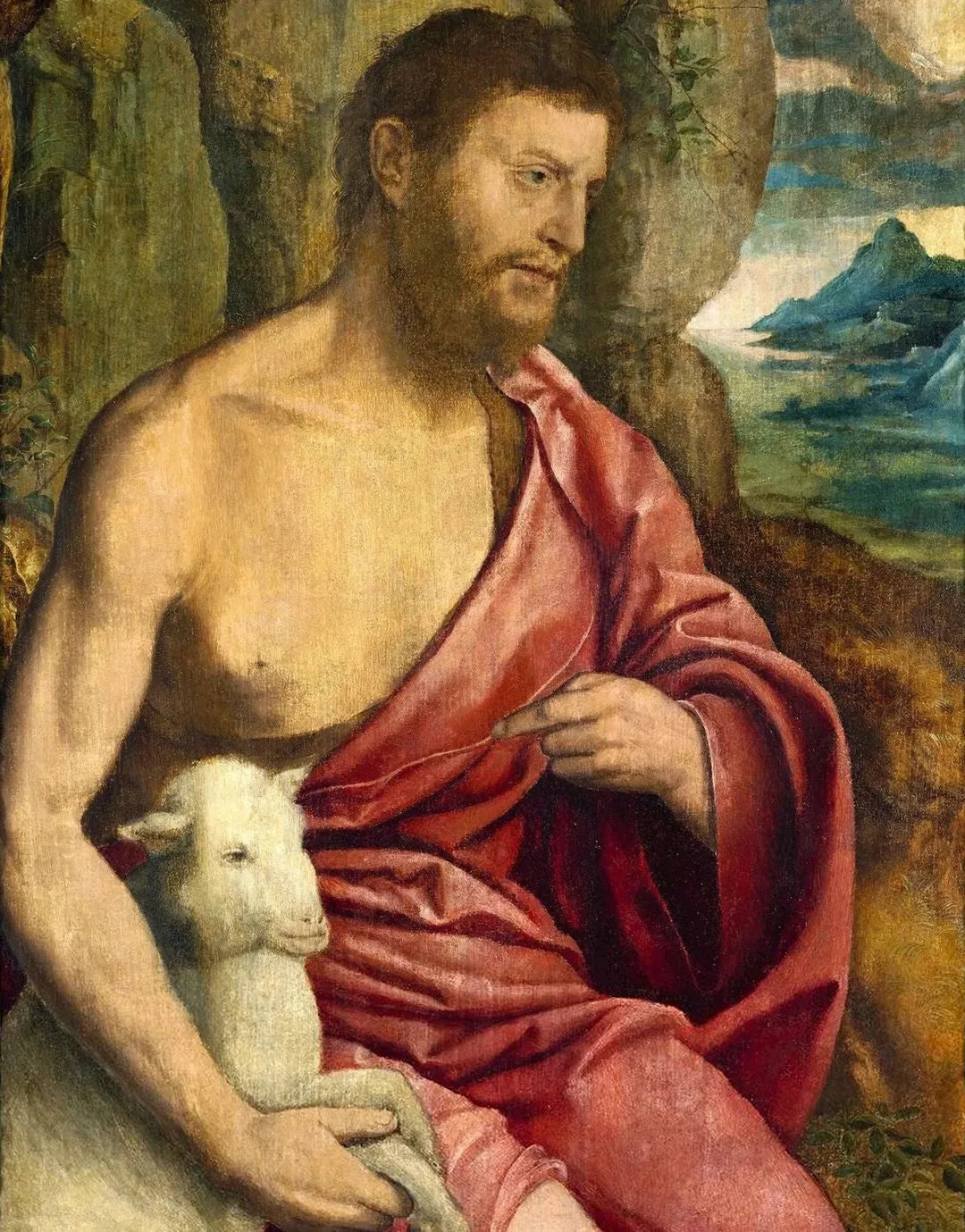 Johannes der Täufer. - Joos van Cleve image 1 reproduction artisanale de tableau