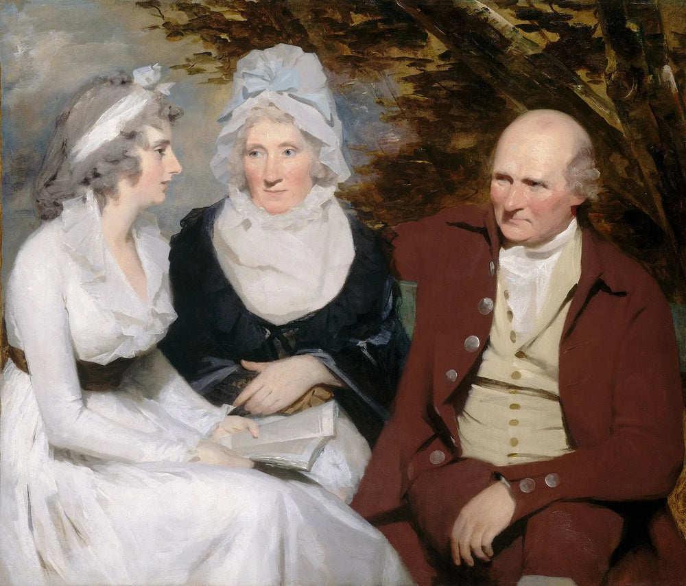 John Johnstone, Betty Johnstone et Mlle Wedderburn - Henry Raeburn image 1 reproduction artisanale de tableau