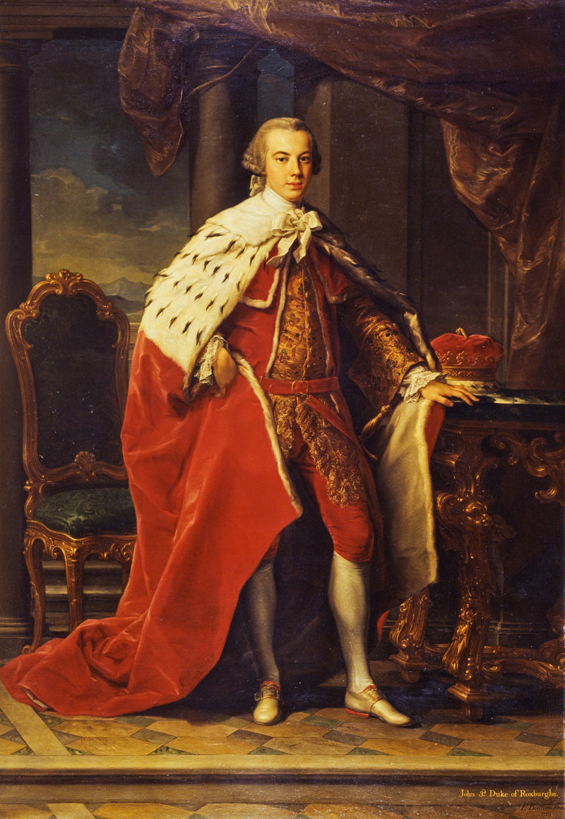 จอห์น เคอร์, ดยุคที่ 3 แห่งร็อกส์เบิร์ก, 1740 - 1804. นักสะสมหนังสือ - โ Pompeo Batoni