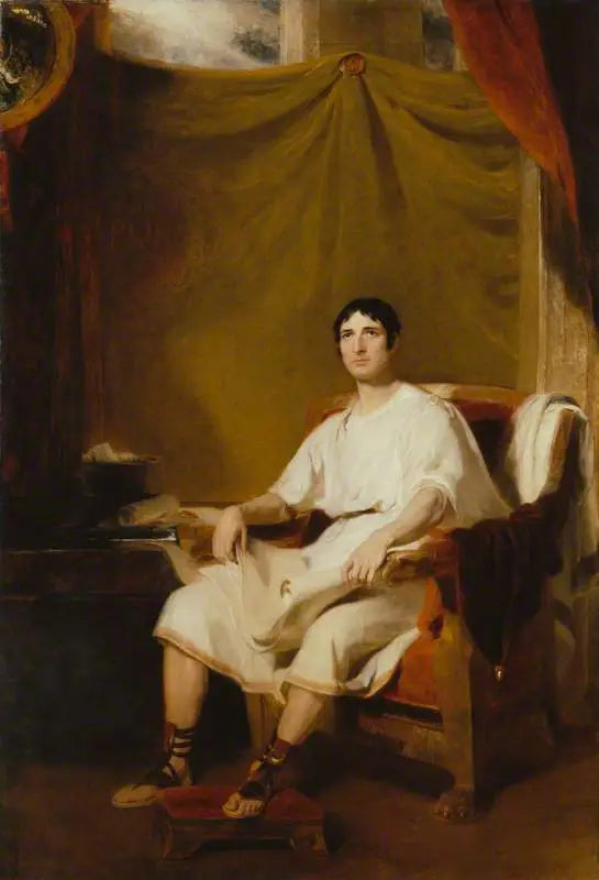 John Philip Kemble dans le rôle de Caton - Thomas Lawrence image 1 copie peinte à la main à l’huile