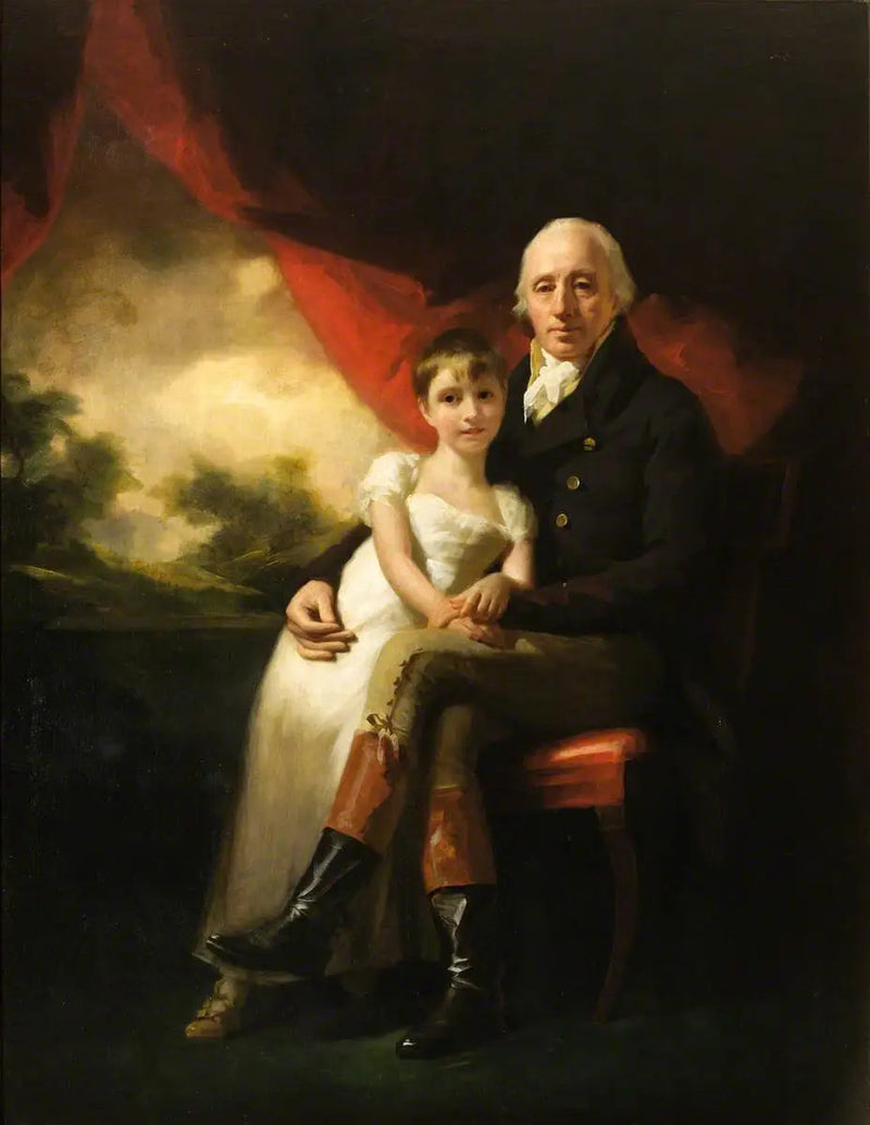 จอห์น สตีร์ลิง เดอ คิปเพนดาเวีย (1742–1816) และลูกสาวคนเล็กที่สุดของเขา เจน วิลเฮลมินา (1804–1859) - เฮนรี เรย์บอร์น