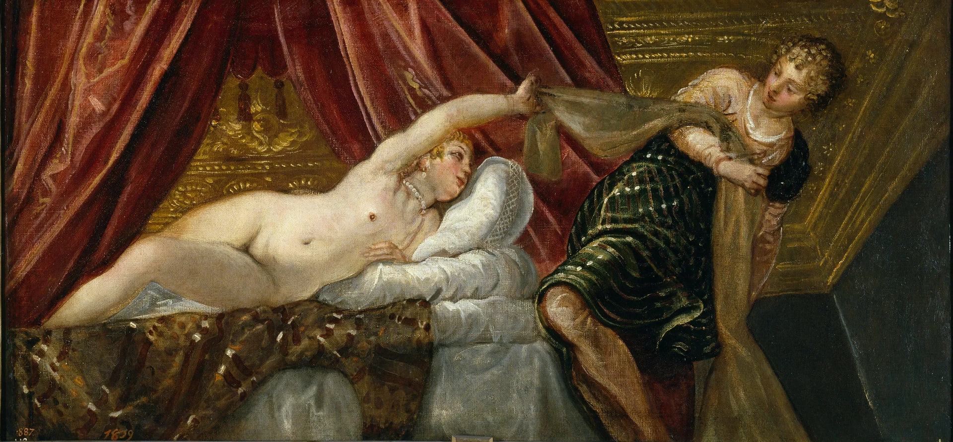 Joseph et la femme de Putiphar - Jacopo Tintoretto image 1 copie peinte à la main à l’huile