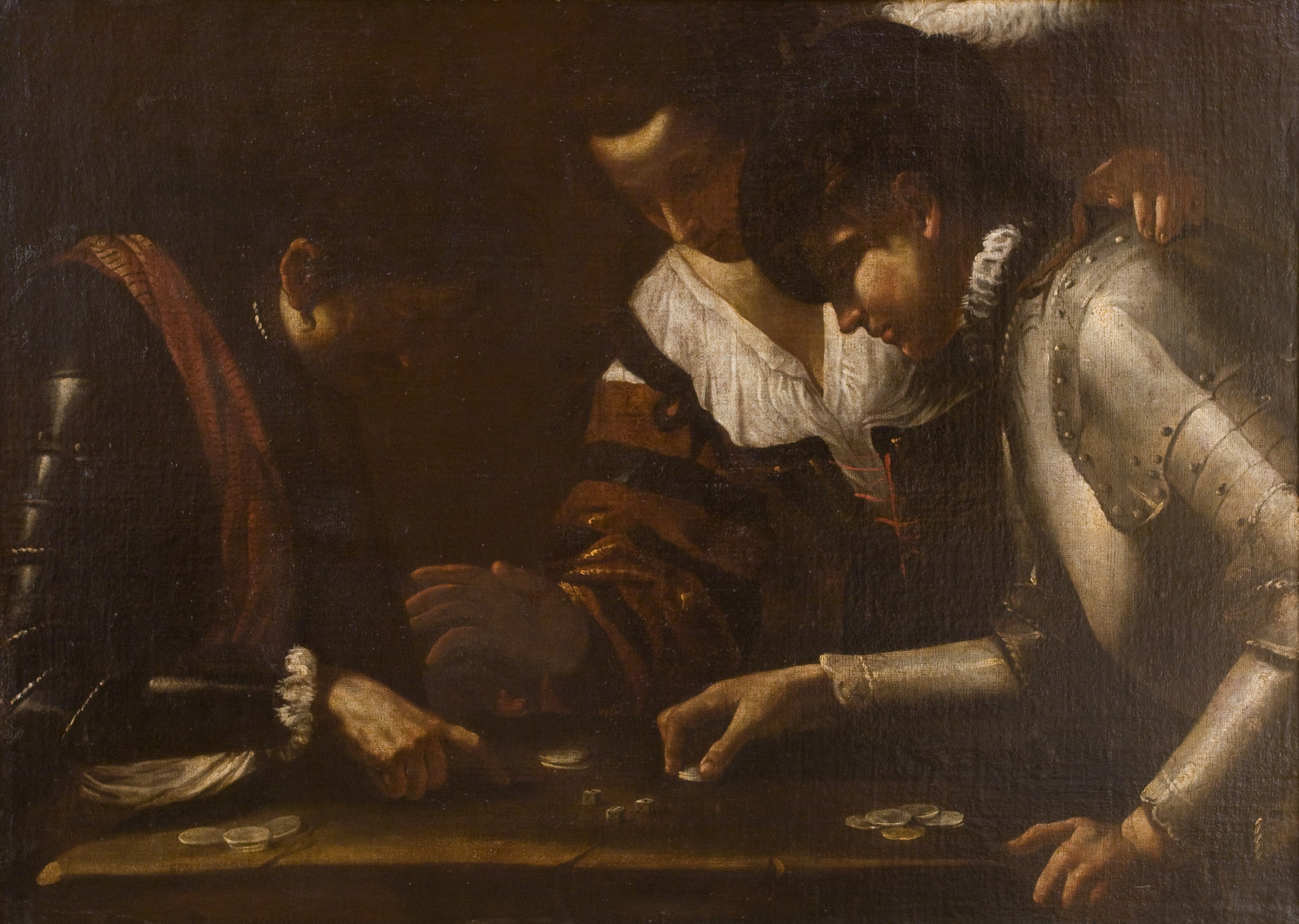Joueurs de dés - Mattia Preti image 1 tableau peint à l’huile sur toile