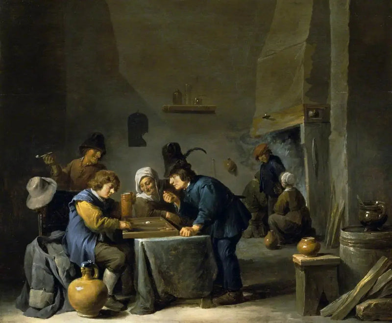 ผู้เล่นเกม Trictrac - David Teniers le Jeune
