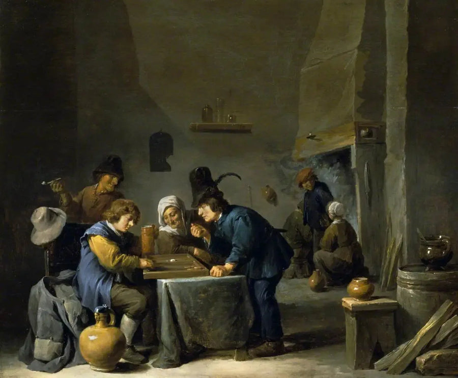ผู้เล่นเกม Trictrac - David Teniers le Jeune