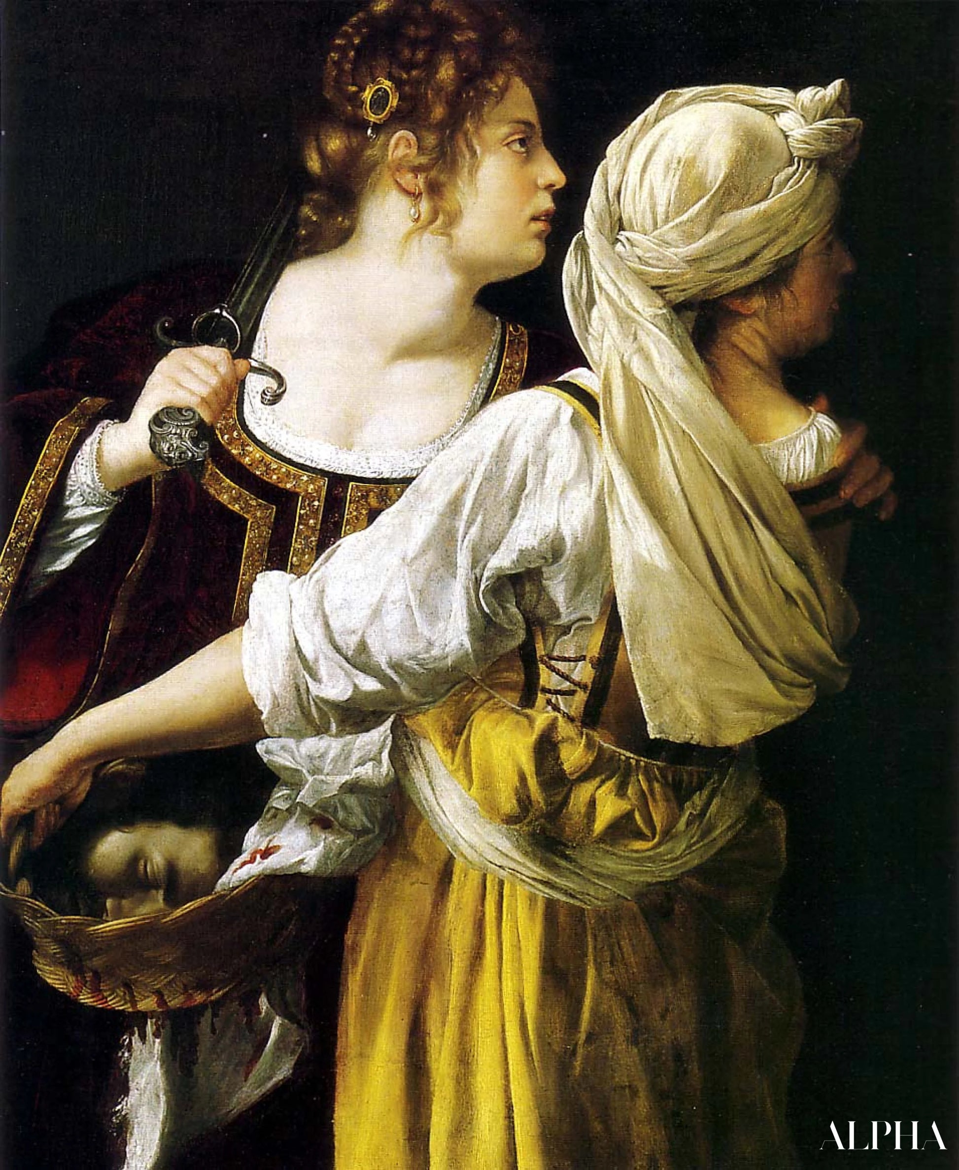 Judith et sa servante - Artemisia Gentileschi - Reproductions de tableaux et peintures haut de gamme