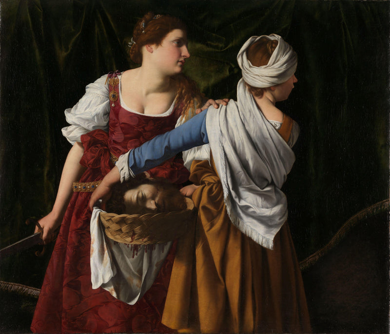 Judith et sa servante avec la tête d'Holopherne - Orazio Gentileschi
จูดิธและสาวใช้ของเธอพร้อมหัวของโฮโลเฟอร์น - ออราเซีย เจนทิลเอสกี