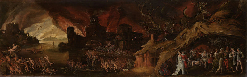 Le jugement dernier et les sept péchés capitaux - Jacob van Swanenburgh