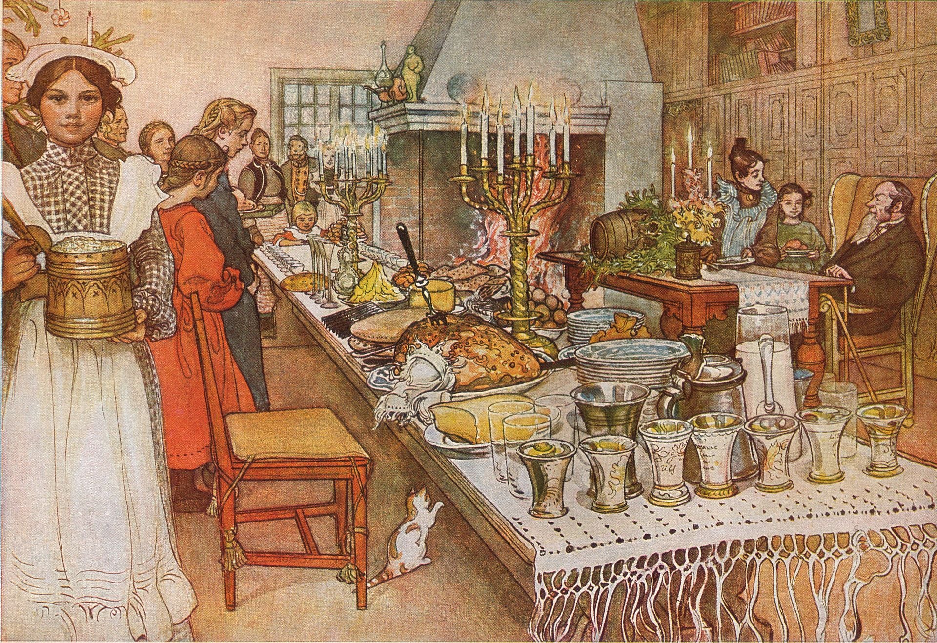 Julaftonen, ou Veille de Noël - Carl Larsson