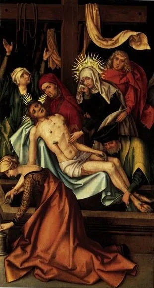 Kaisheimer Grablegung - Hans Holbein the Elder image 1 reproduction artisanale de tableau