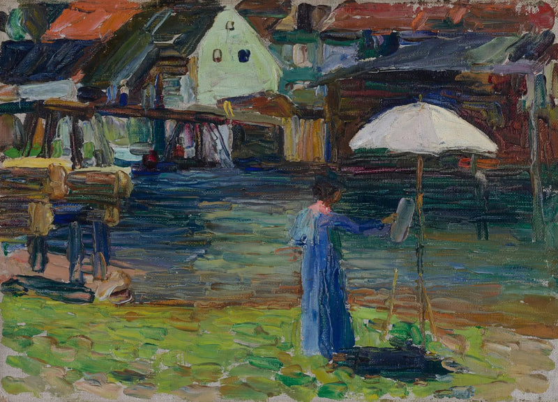 Kallmünz - Gabriele Münter ภาพวาด I - Vassily Kandinsky