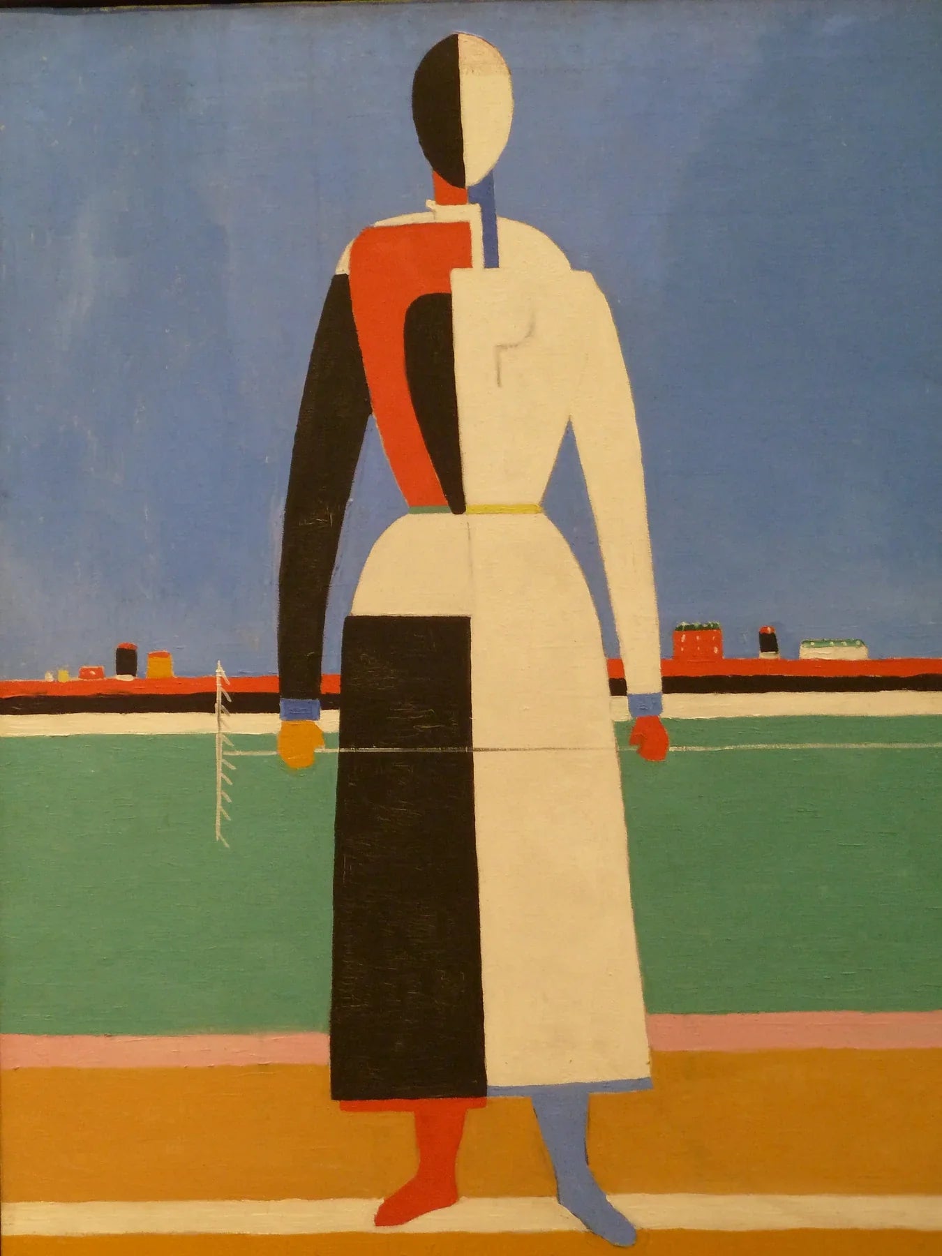 Femme au râteau, peinture de Kazimir Malevitch