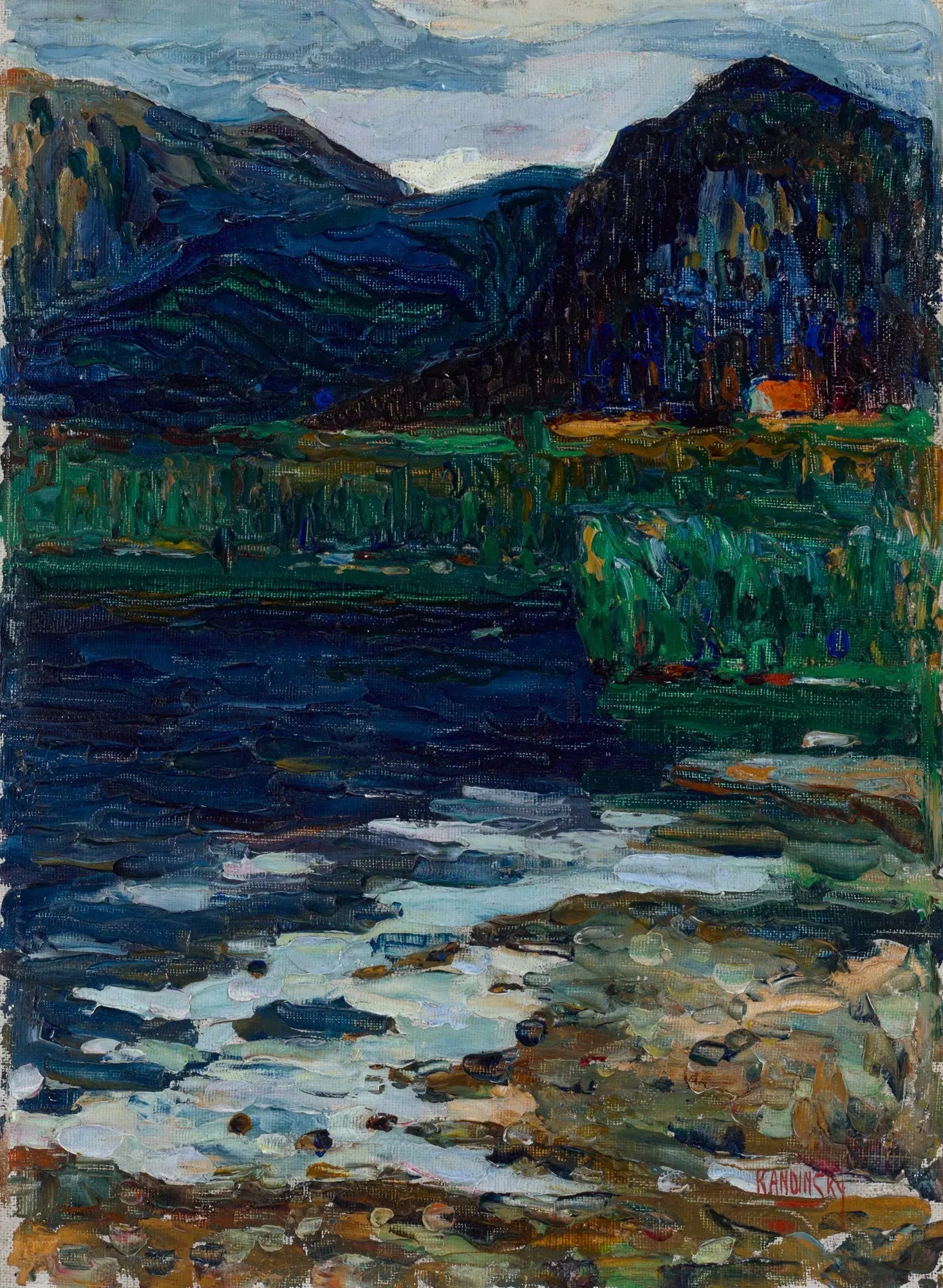 Kochel-Schlehdorf - Vassily Kandinsky image 1 copie peinte à la main à l’huile