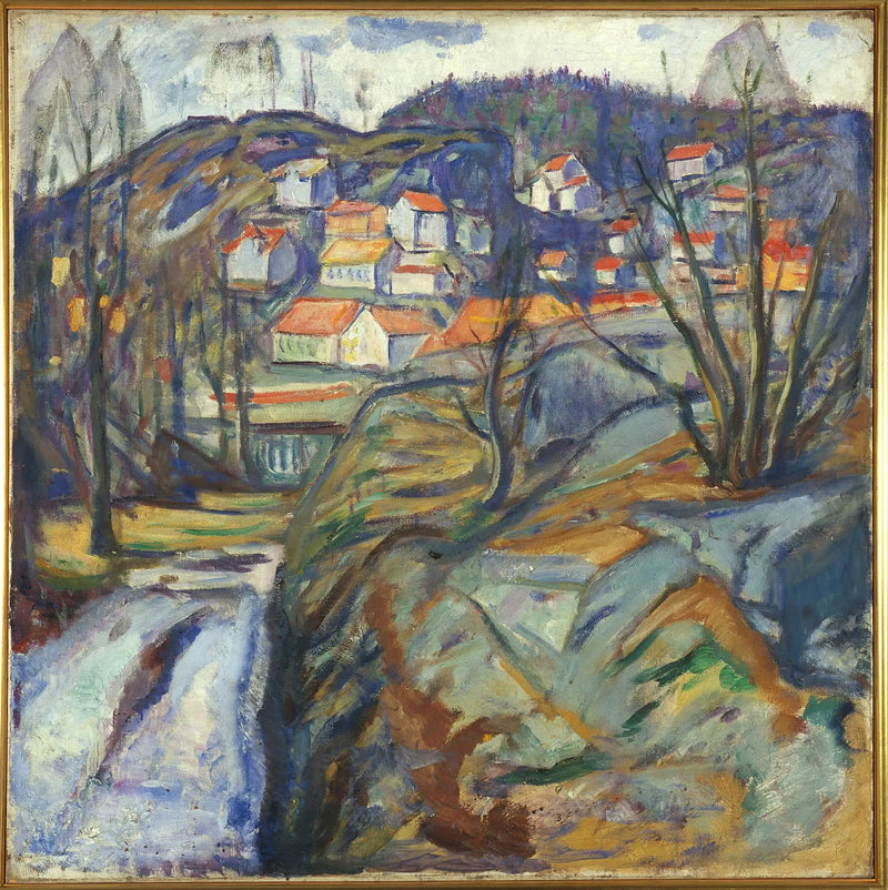 Kragerø ในฤดูใบไม้ผลิ - Edvard Munch
