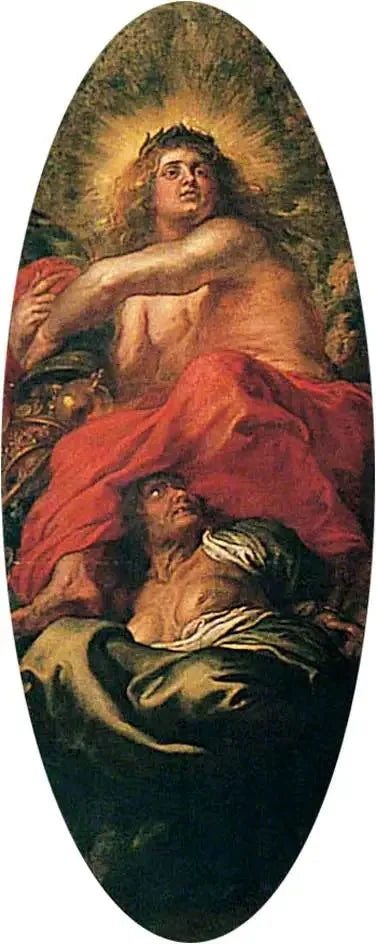 L'abondance supprimant l'avarice - Peter Paul Rubens image 1 copie de tableau peinte à la main